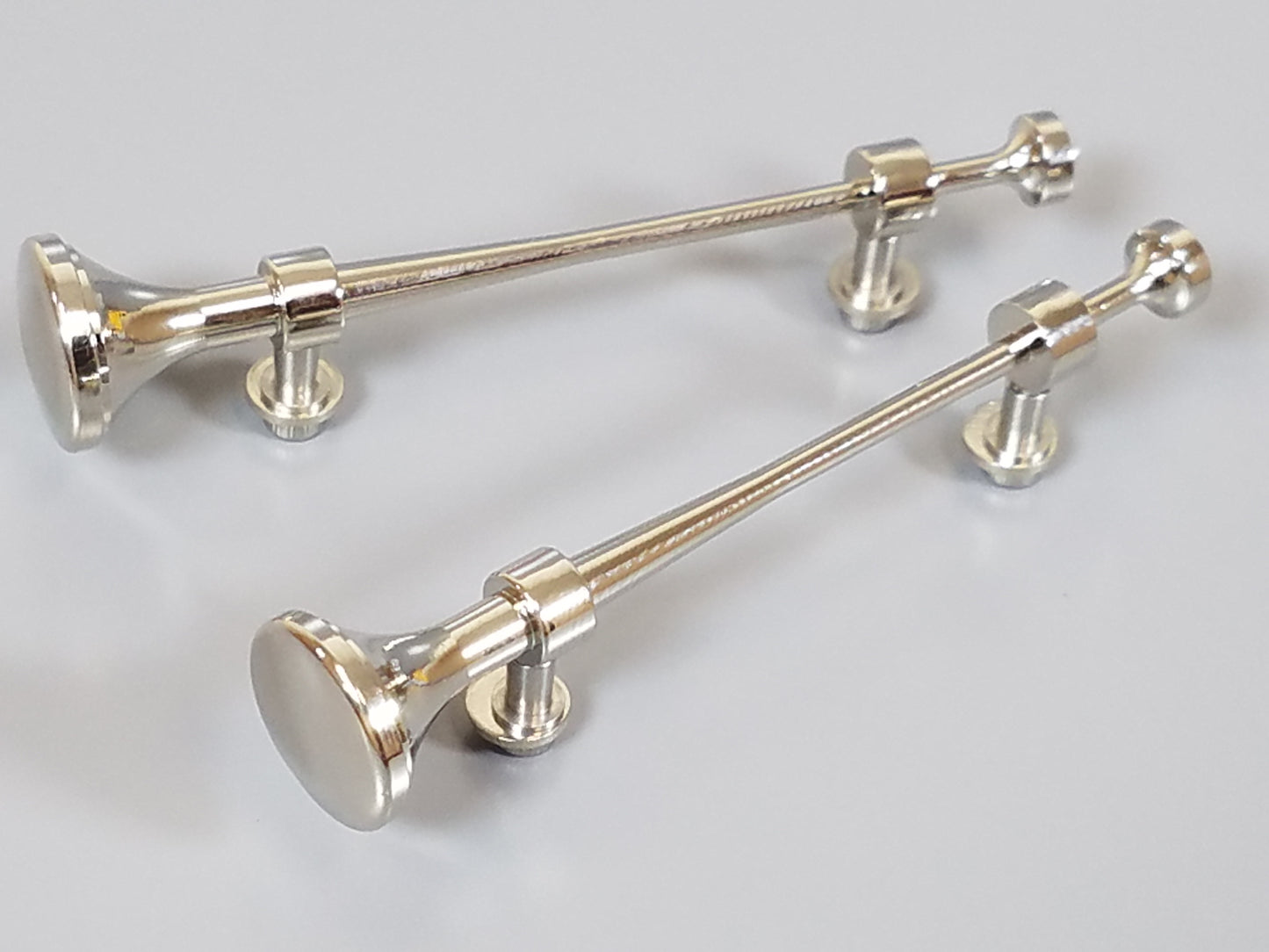 Pair Chrome Brass Roof Air Horn for Tamiya R/C Toy 1/14 King Hauler Grand Hauler Globeliner Tractor Truck