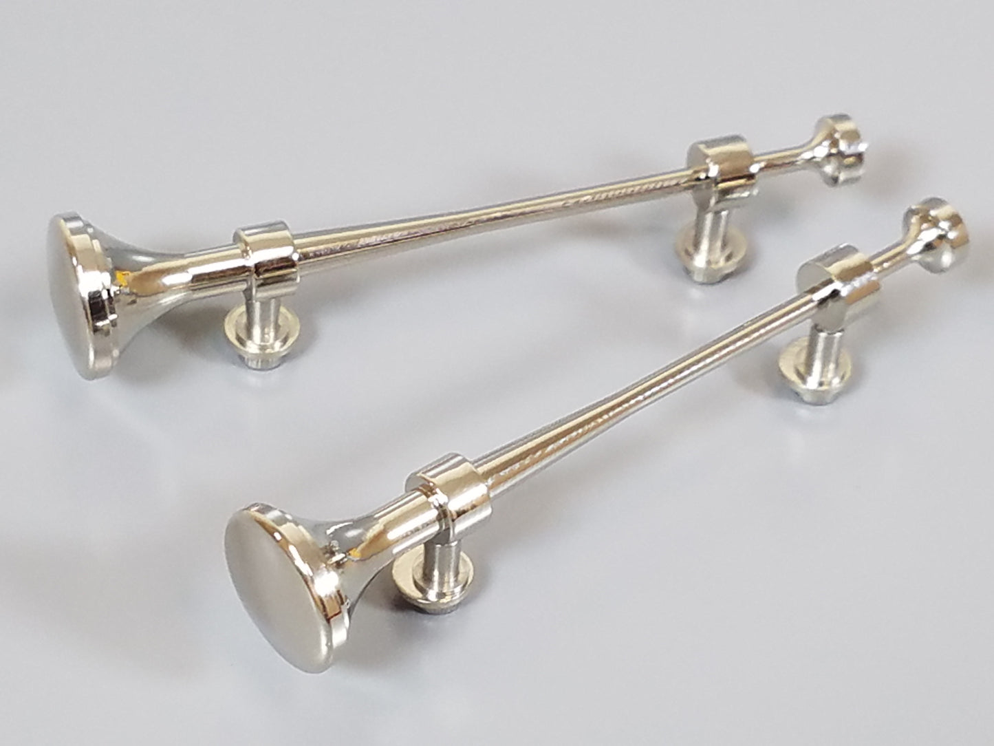 Pair Chrome Brass Roof Air Horn for Tamiya R/C Toy 1/14 King Hauler Grand Hauler Globeliner Tractor Truck