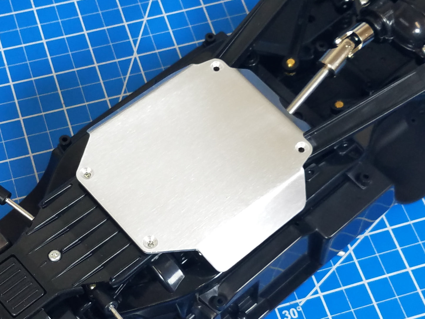Aluminum Bottom Chassis Protection Skid Mount Plate for Tamiya R/C Toy 1/10 CC-01 Chassis Jeep Bronco Land Cruiser Pajero FJ Cruiser Isuzu