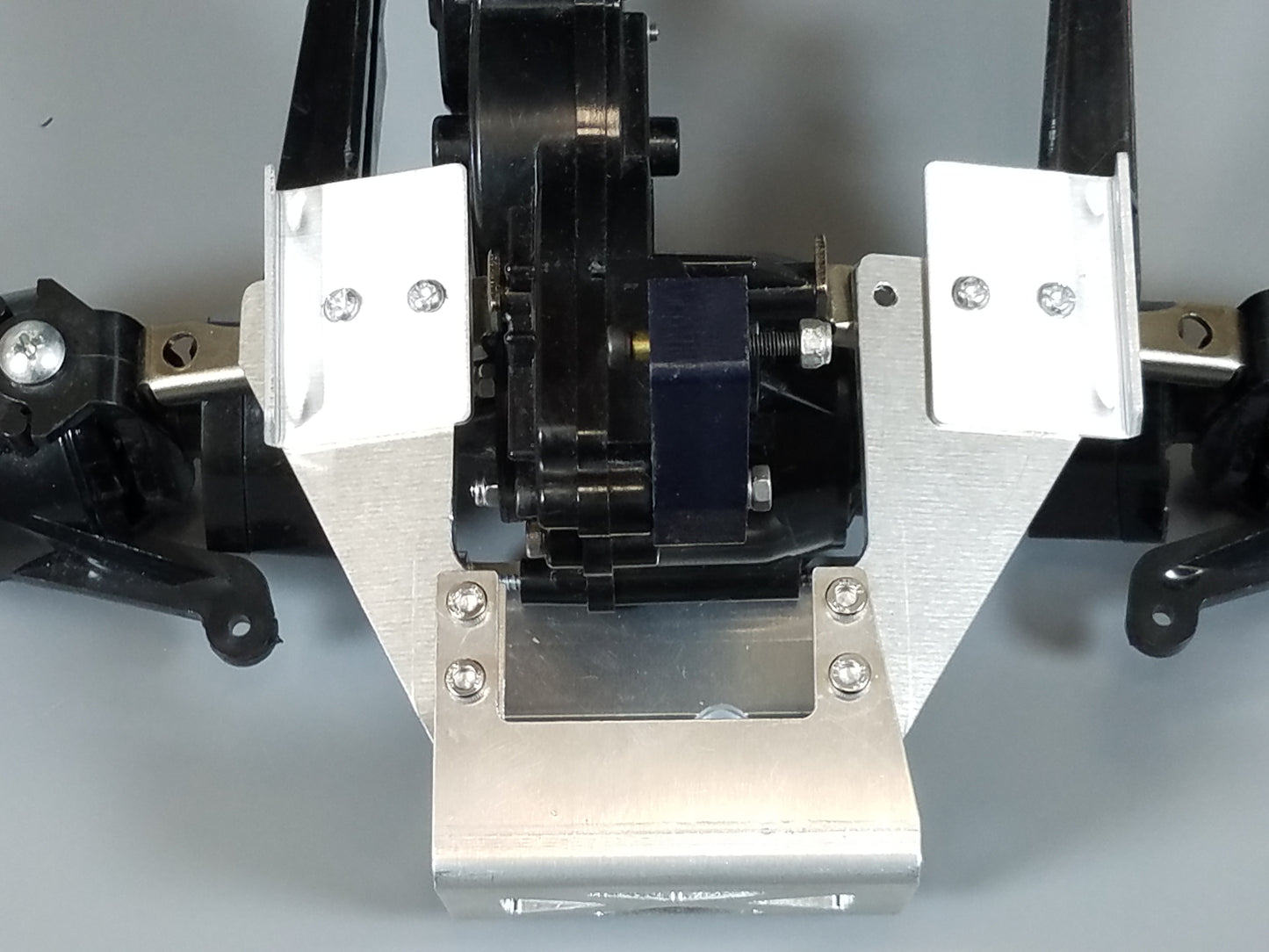 Aluminum Axle Lower Bumper Mounting kit with Servo Shock Mount Plate for Tamiya 1/10 Super Clodbuster Bullhead