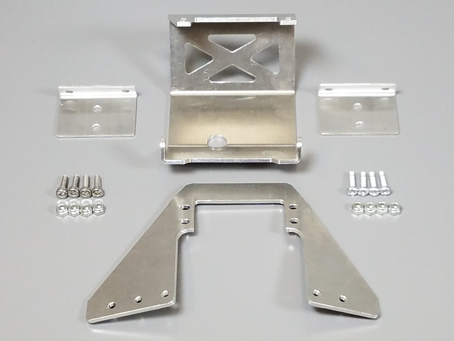 Aluminum Axle Lower Bumper Mounting kit with Servo Shock Mount Plate for Tamiya 1/10 Super Clodbuster Bullhead