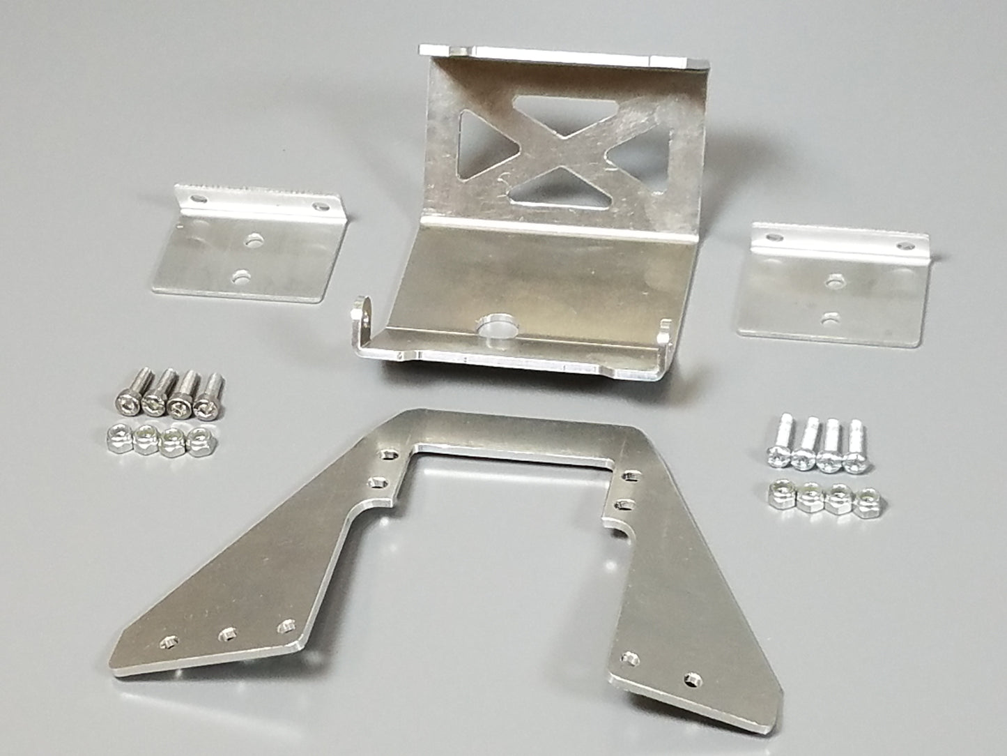 Aluminum Axle Lower Bumper Mounting kit with Servo Shock Mount Plate for Tamiya 1/10 Super Clodbuster Bullhead