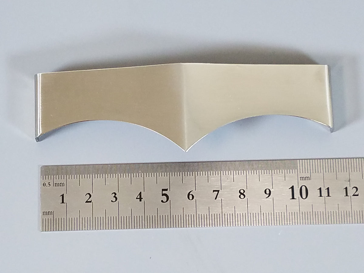 Stainless Steel Front Bowtie Sunvisor Plate Tamiya R/C Toy 1/14 King Hauler Grand Hauler