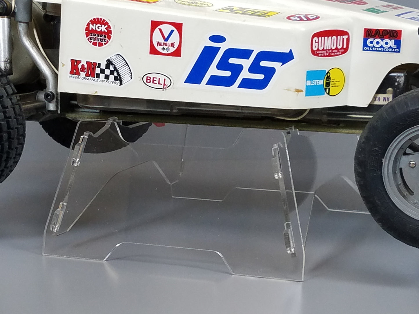 Acrylic R/C Car Display Stand for TAMIYA 1/10 R/C Sand Scorcher Ranger Rough Buggy Champ