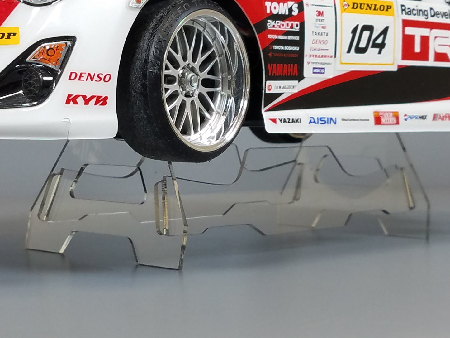 Acrylic R/C Car Truck Display Stand for Most TAMIYA 1/10 RC TT01 TT02 M01 M02 M03 M05 M06 FF01 FF02 Chassis
