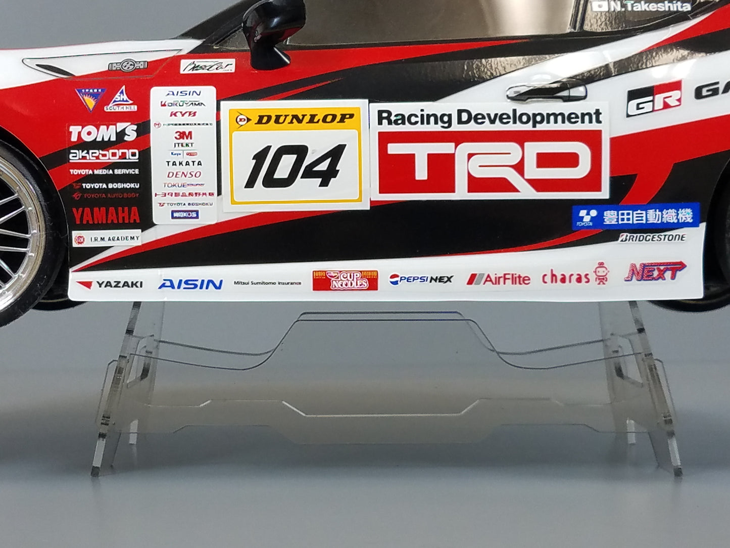 Acrylic R/C Car Truck Display Stand for Most TAMIYA 1/10 RC TT01 TT02 M01 M02 M03 M05 M06 FF01 FF02 Chassis