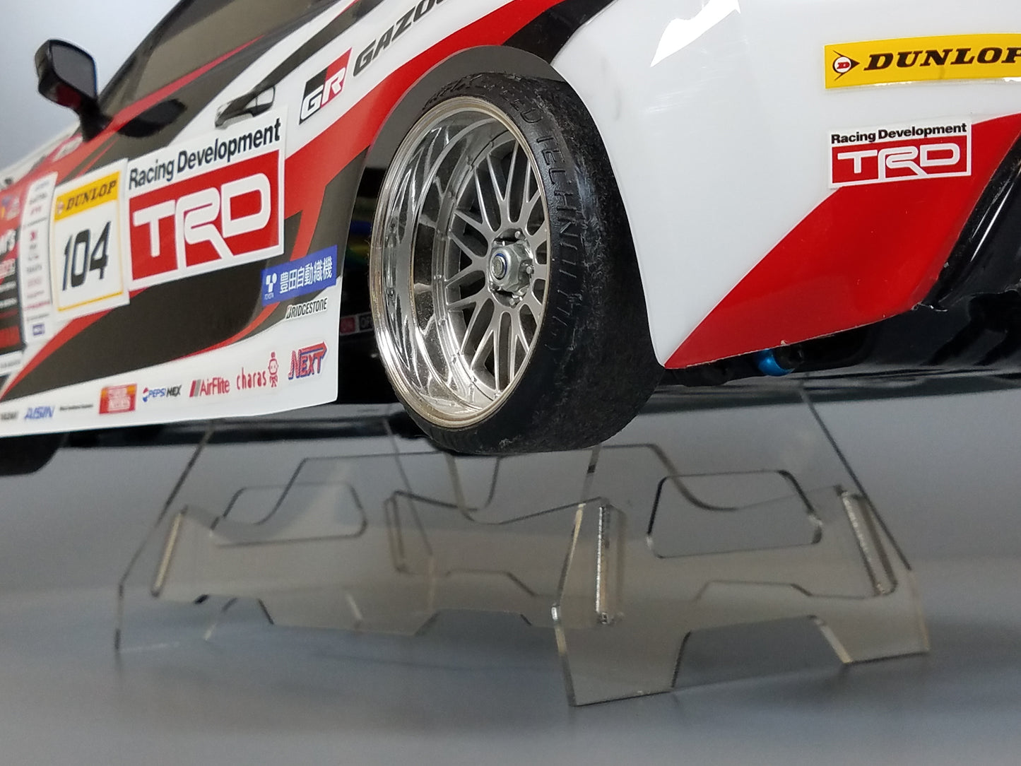 Acrylic R/C Car Truck Display Stand for Most TAMIYA 1/10 RC TT01 TT02 M01 M02 M03 M05 M06 FF01 FF02 Chassis