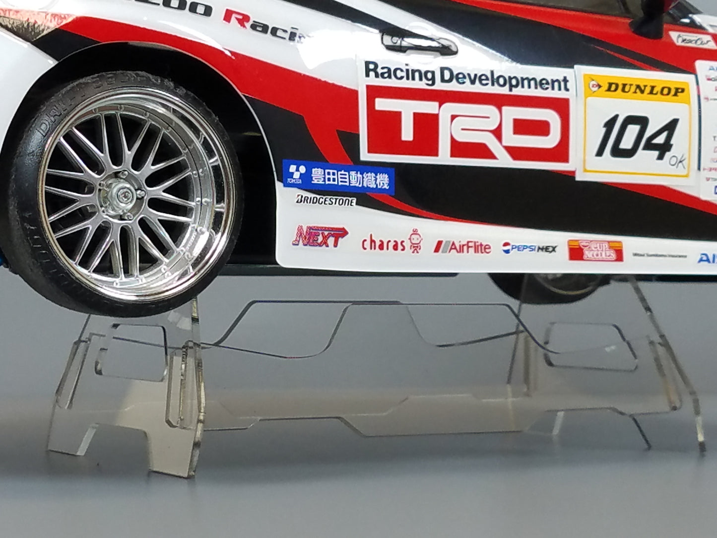 Acrylic R/C Car Truck Display Stand for Most TAMIYA 1/10 RC TT01 TT02 M01 M02 M03 M05 M06 FF01 FF02 Chassis