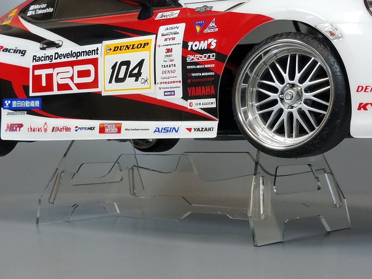 Acrylic R/C Car Truck Display Stand for Most TAMIYA 1/10 RC TT01 TT02 M01 M02 M03 M05 M06 FF01 FF02 Chassis