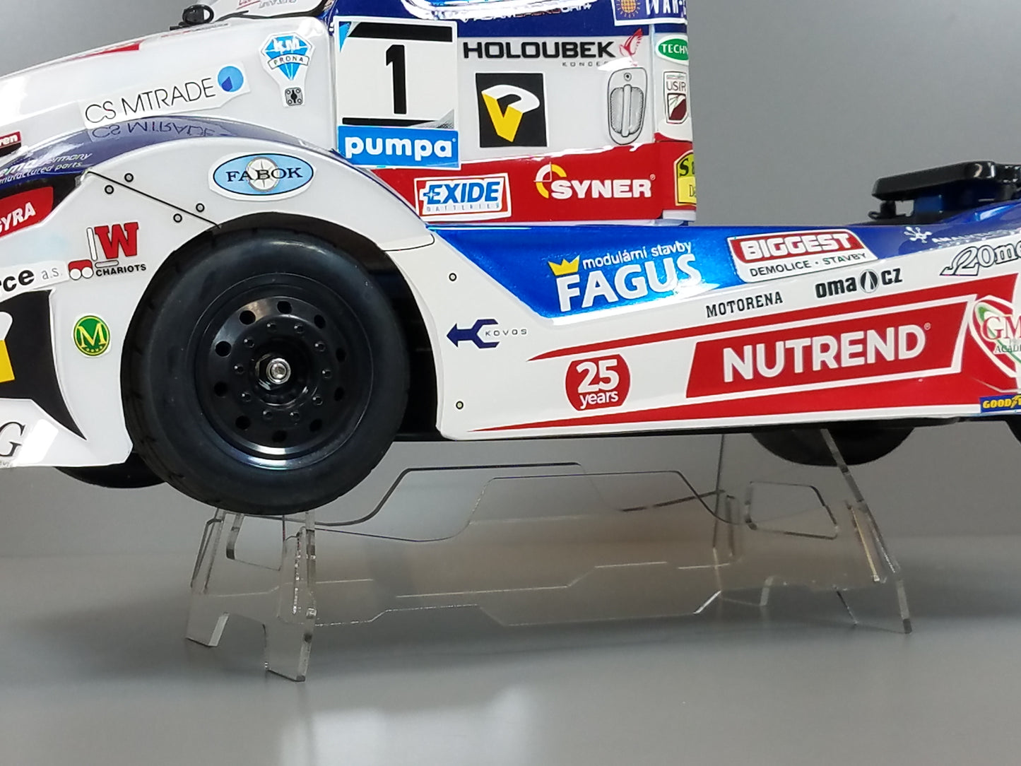 Acrylic R/C Car Truck Display Stand for Most TAMIYA 1/10 RC TT01 TT02 M01 M02 M03 M05 M06 FF01 FF02 Chassis