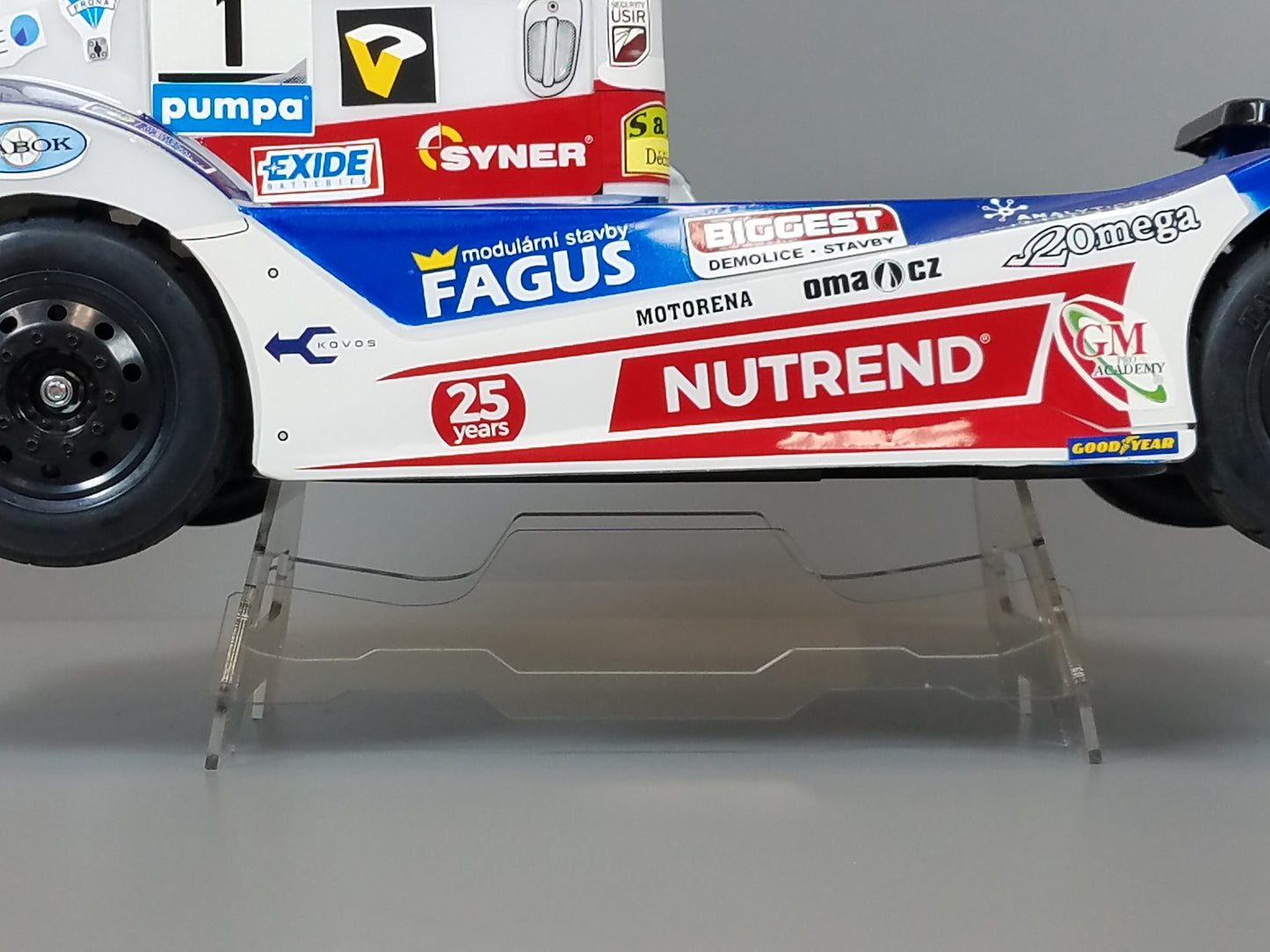 Acrylic R/C Car Truck Display Stand for Most TAMIYA 1/10 RC TT01 TT02 M01 M02 M03 M05 M06 FF01 FF02 Chassis