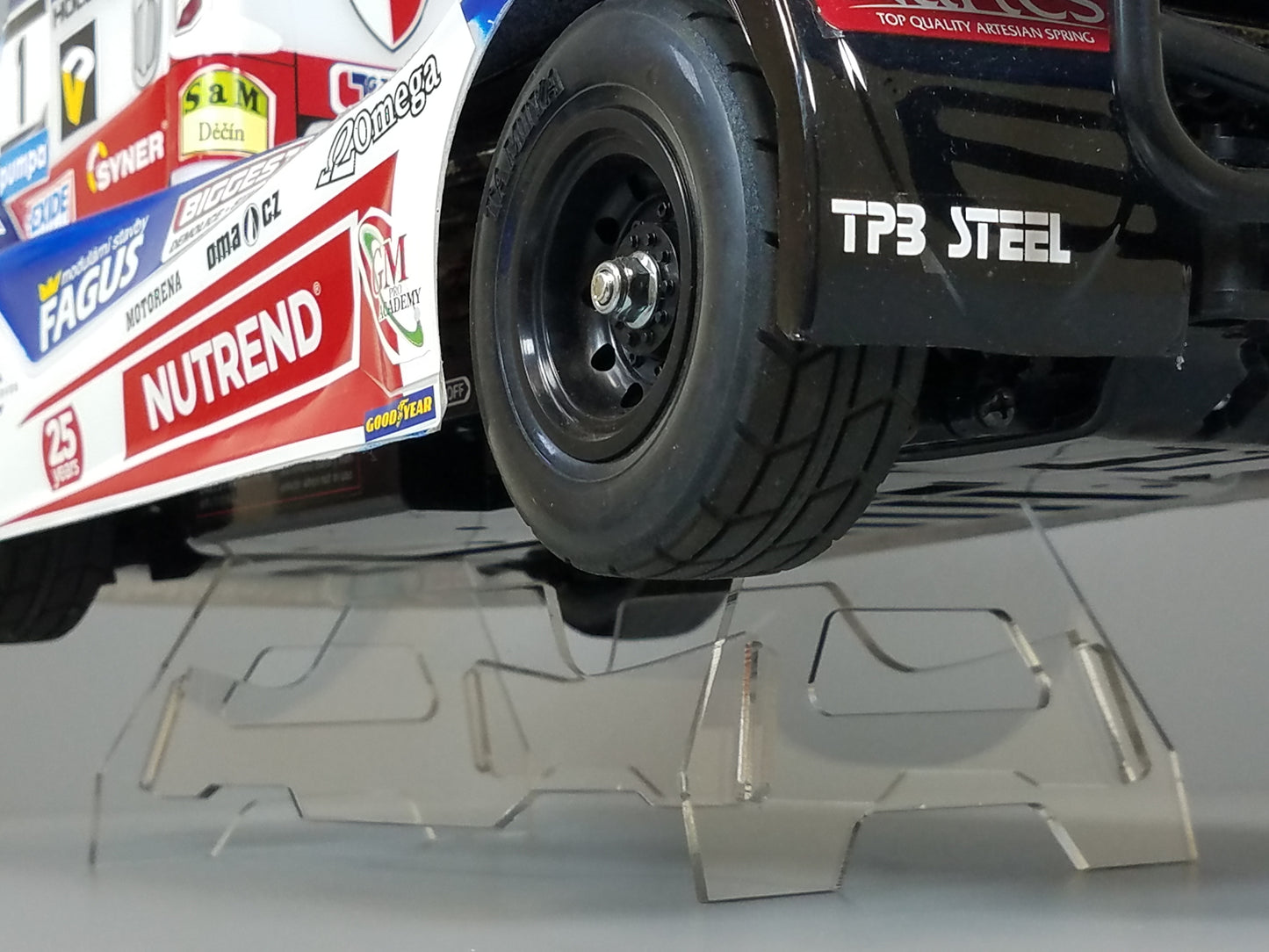 Acrylic R/C Car Truck Display Stand for Most TAMIYA 1/10 RC TT01 TT02 M01 M02 M03 M05 M06 FF01 FF02 Chassis