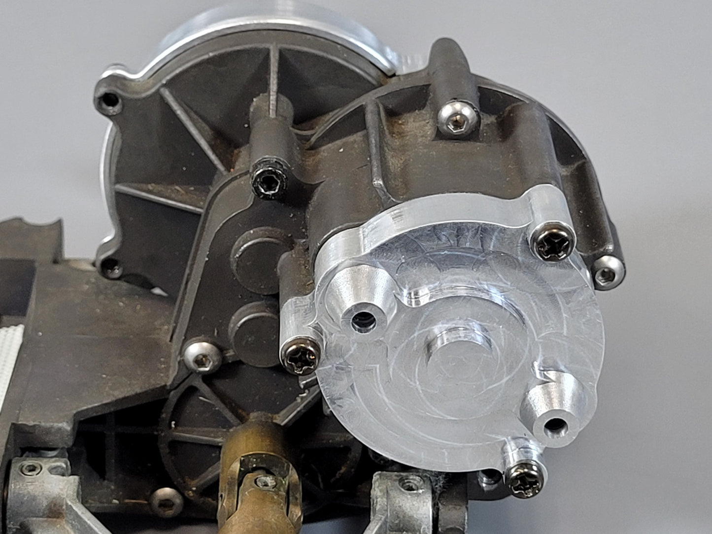 Aluminum Gear & Motor Cover Mount for Tamiya 1/10 Sand Scorcher Super Champ Buggy SRB