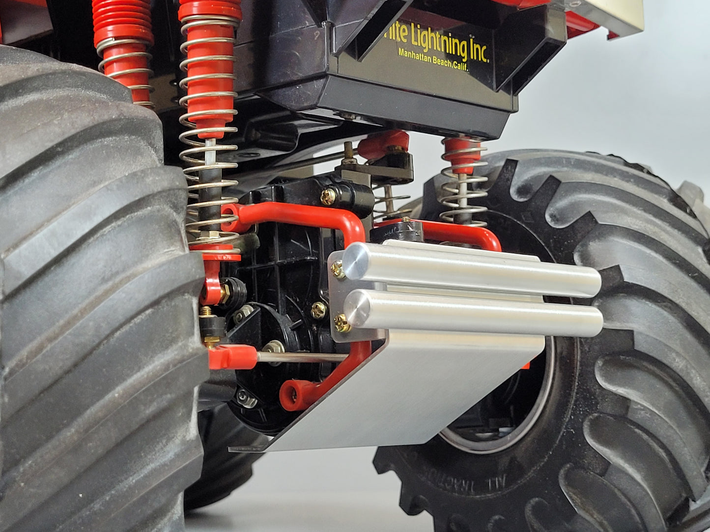 Aluminum Round Style Plate Axle Animal Bumper Guard Skid Tamiya RC 1/10 Super Clodbuster Bullhead