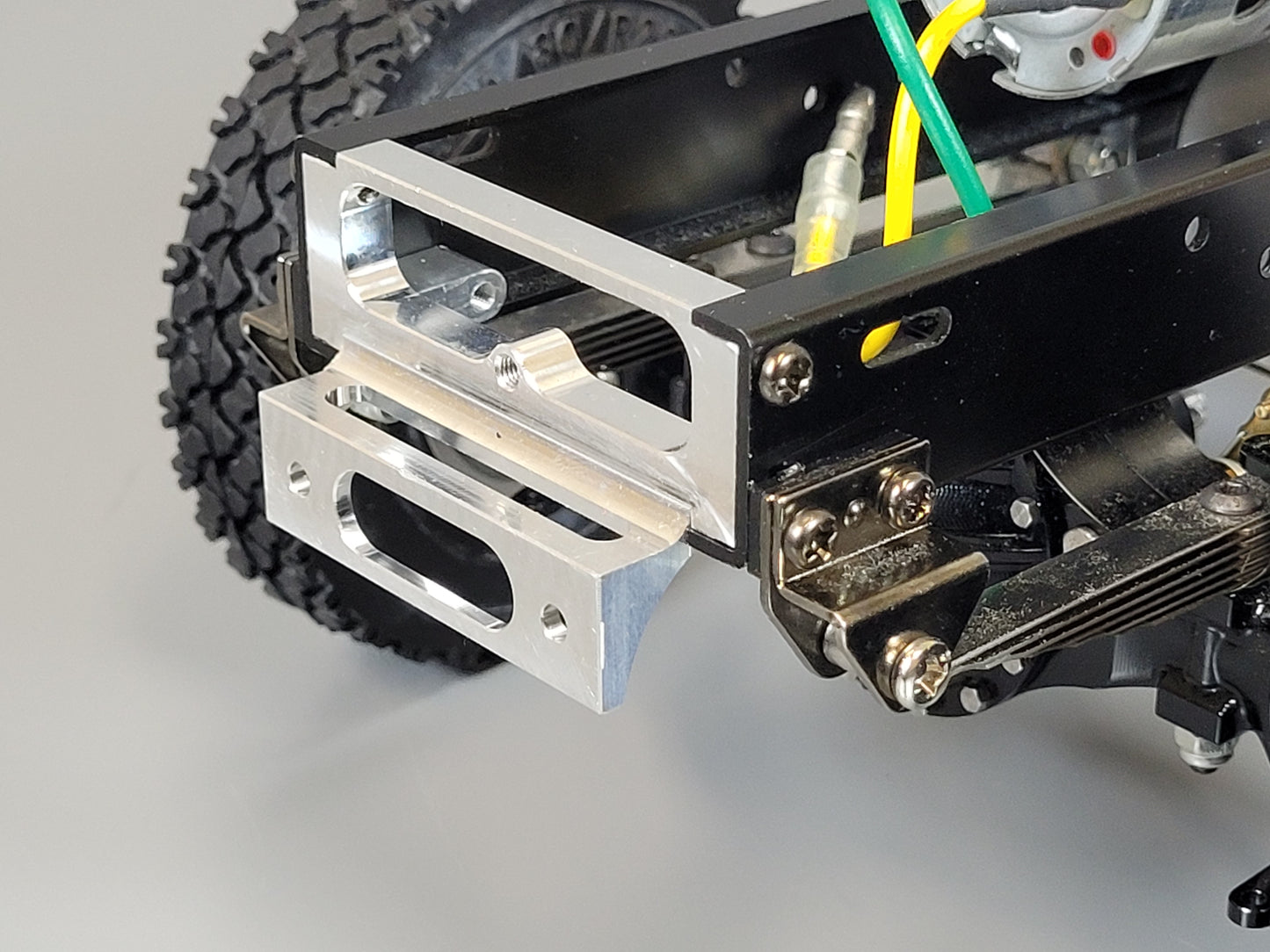 Aluminum Front Bumper Mount Bracket Part C4 for Tamiya 1/14 R/C King Hauler Grand Hauler Globeliner Knight Hauler