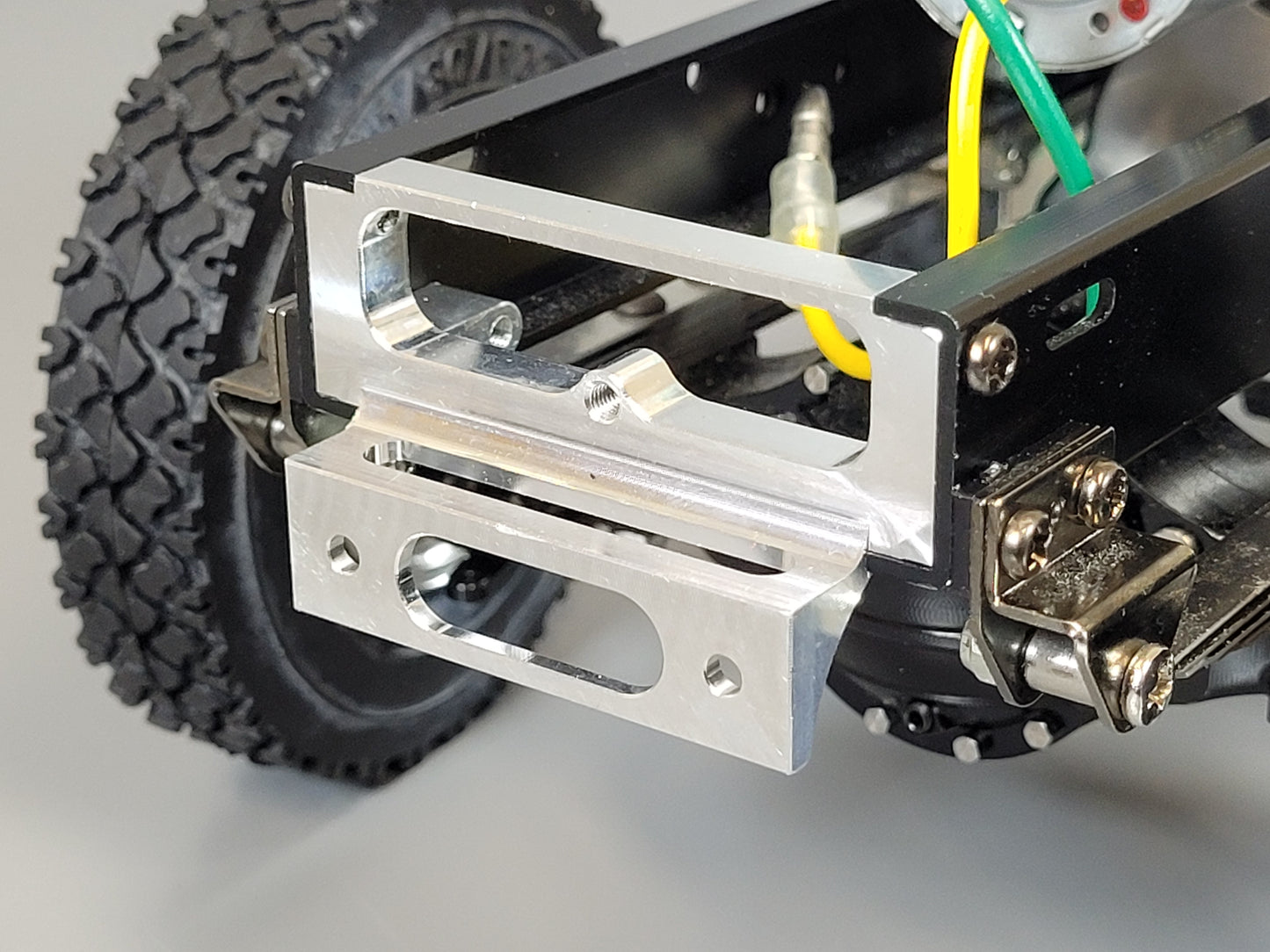 Aluminum Front Bumper Mount Bracket Part C4 for Tamiya 1/14 R/C King Hauler Grand Hauler Globeliner Knight Hauler