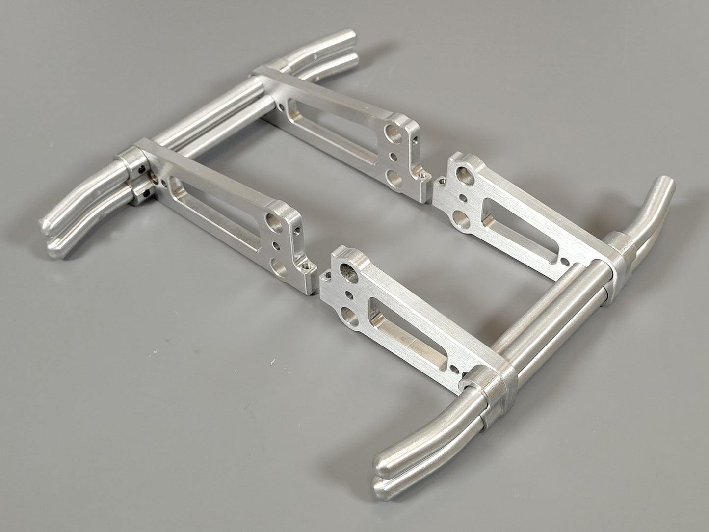 Aluminum Front + Rear Animal Bumper Protection Bar Guard for Tamiya R/C 1/10 TXT-1 TXT1 Truck