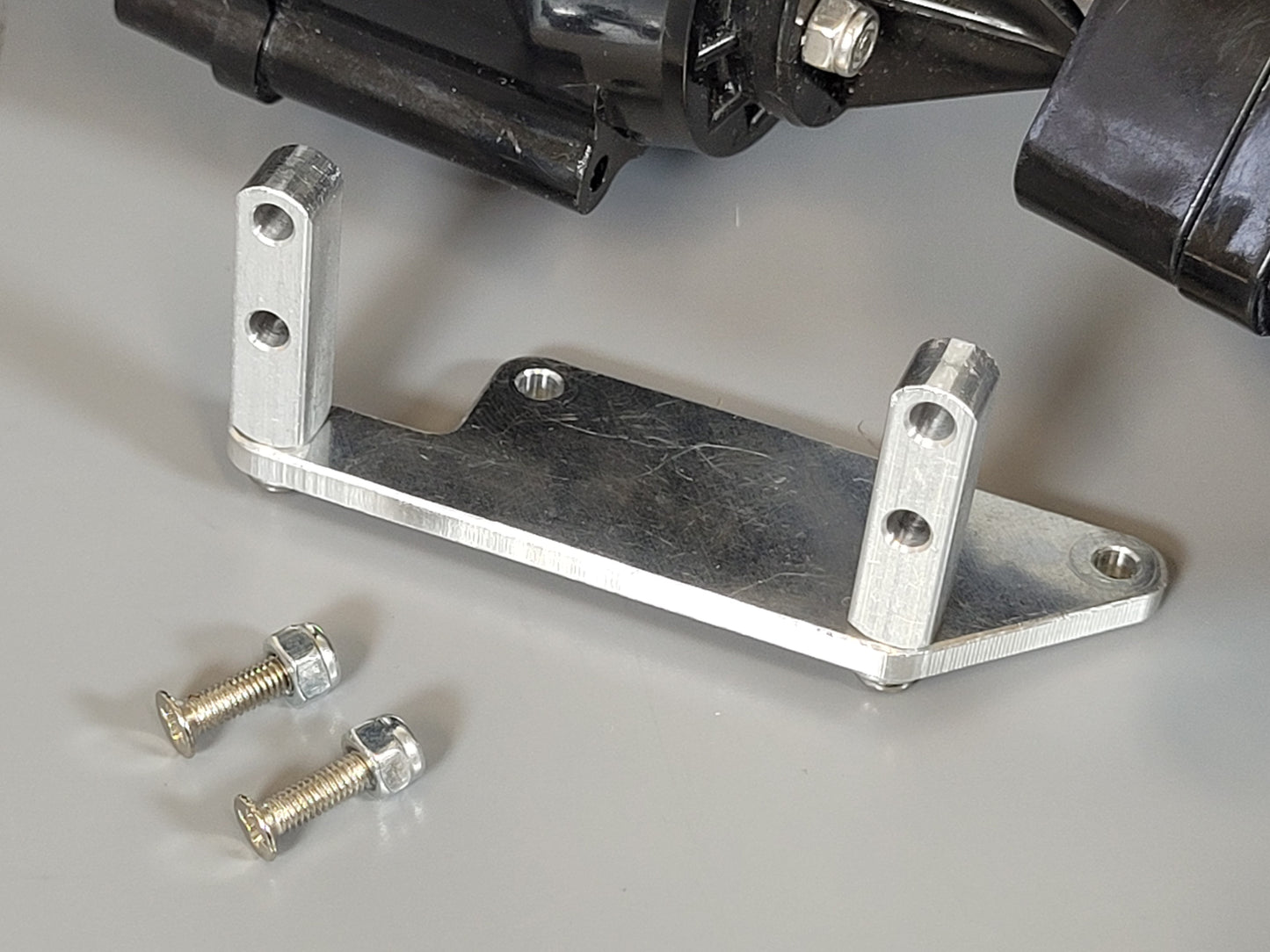 Aluminum Side Axle Steering Servo Mounting Mount Bracket Tamiya R/C 1/10 Super Clodbuster Bullhead