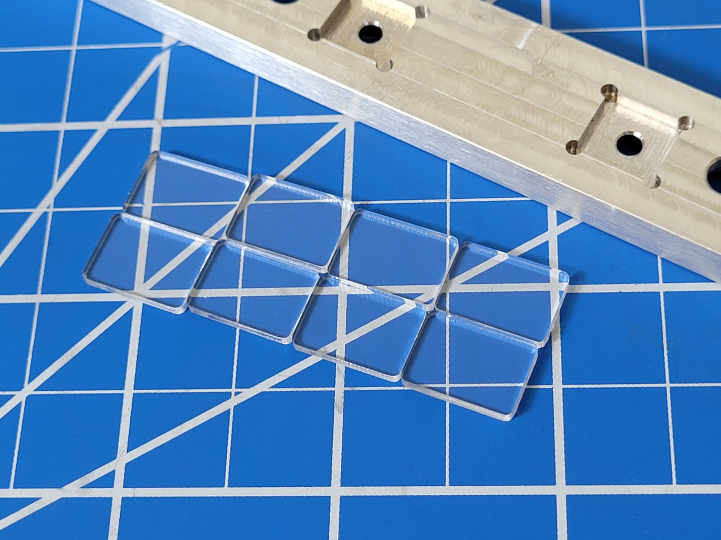 Aluminum 8 Square Style Rear Bumper Mount for Tamiya 1/14 R/C Toy King Hauler Grand Hauler Globeliner Semi Truck