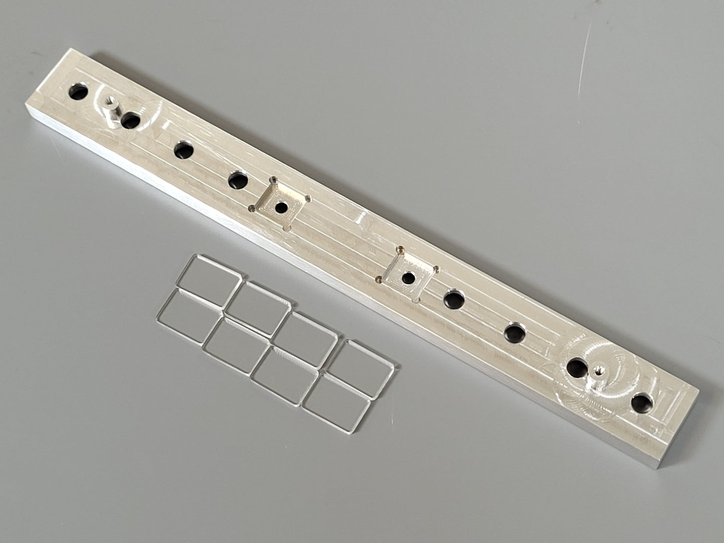 Aluminum 8 Square Style Rear Bumper Mount for Tamiya 1/14 R/C Toy King Hauler Grand Hauler Globeliner Semi Truck
