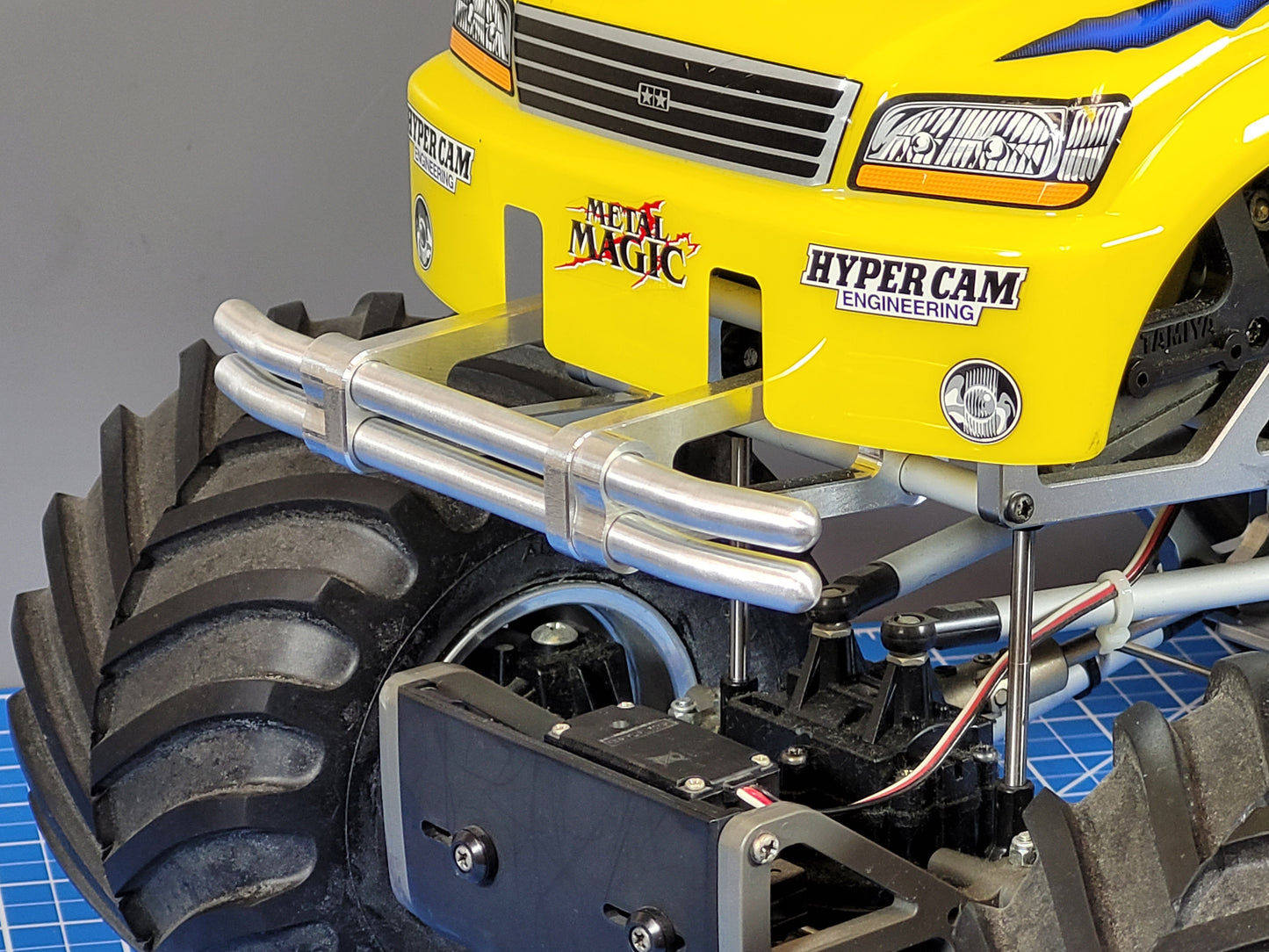 Aluminum Front + Rear Animal Bumper Protection Bar Guard for Tamiya R/C 1/10 TXT-1 TXT1 Truck