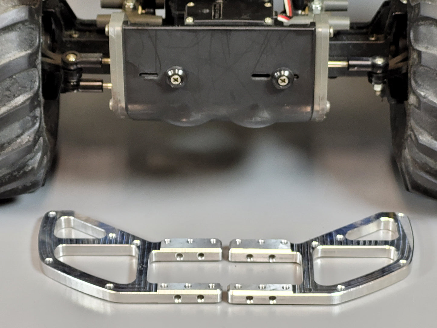 Aluminum Side Bracket Bumper Guard Protector Mount Mounting Plate Tamiya 1/10 RC TXT-1 TXT1
