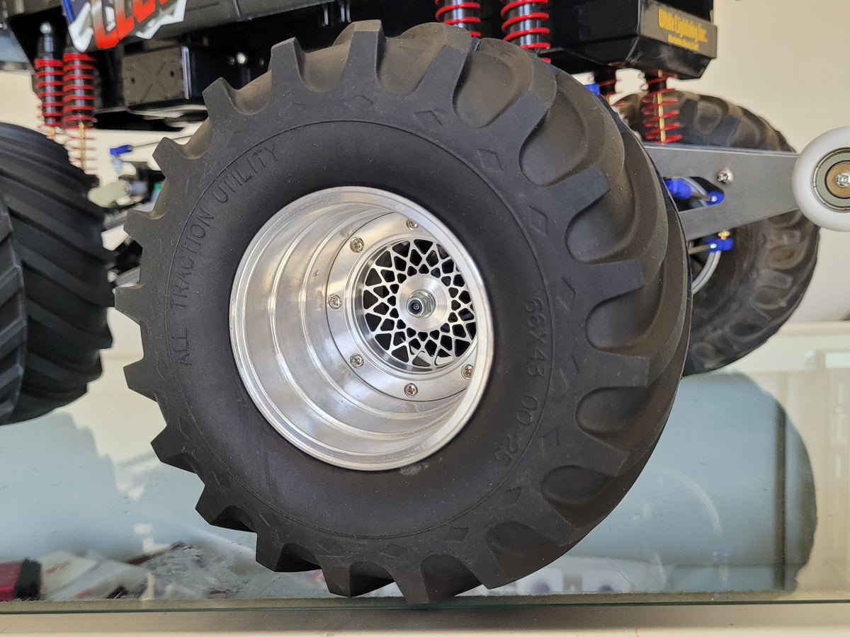 New Aluminum Set Wheel Rim Tamiya RC 1/10 Clodbuster Bullhead TXT Juggernaut 1&2
