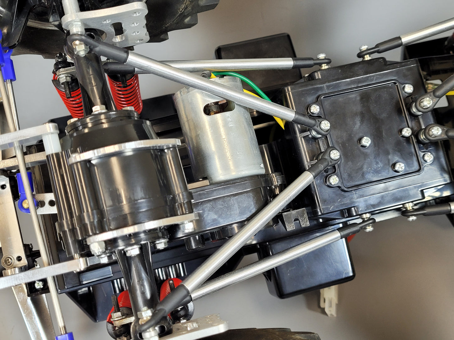 Aluminum Front & Rear Axle Linkage Pole Rod Set for Tamiya 1/10 R/C Bullhead Super Clodbuster