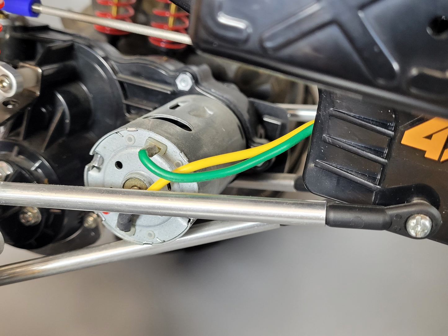 Aluminum Front & Rear Axle Linkage Pole Rod Set for Tamiya 1/10 R/C Bullhead Super Clodbuster