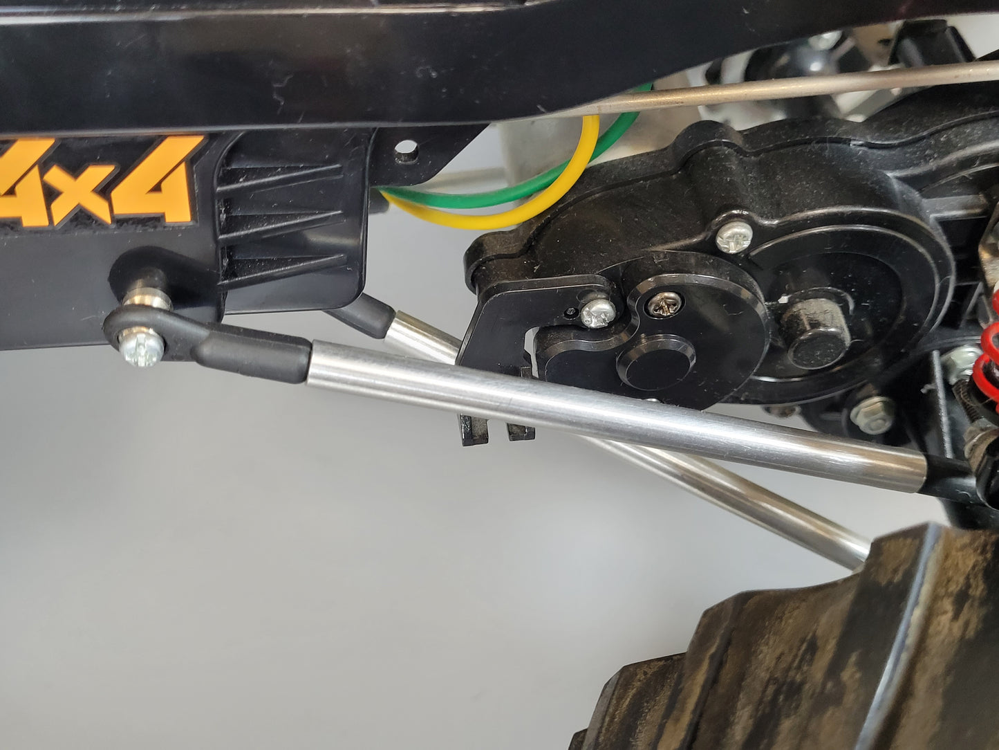 Aluminum Front & Rear Axle Linkage Pole Rod Set for Tamiya 1/10 R/C Bullhead Super Clodbuster