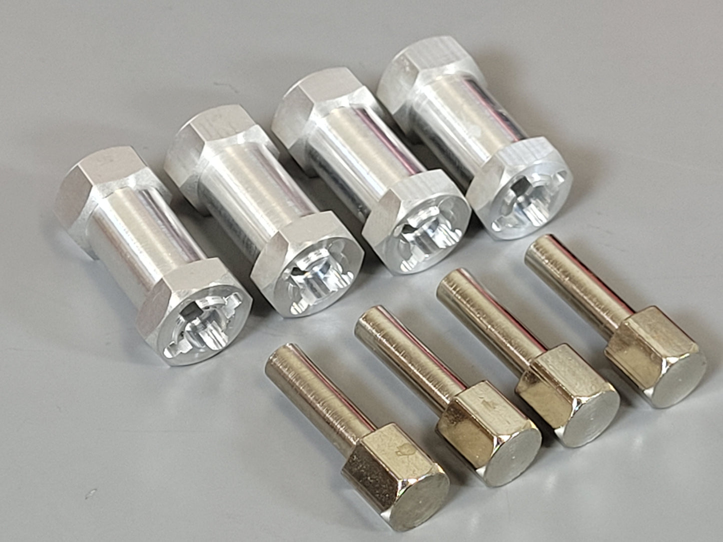 2x Pair 25mm Aluminum Wheel Hub Wide Spacer Adapter Extend Extension Widener for Tamiya 1/10 12mm Hex Crawler TT01 CC01 CR01 Chassis