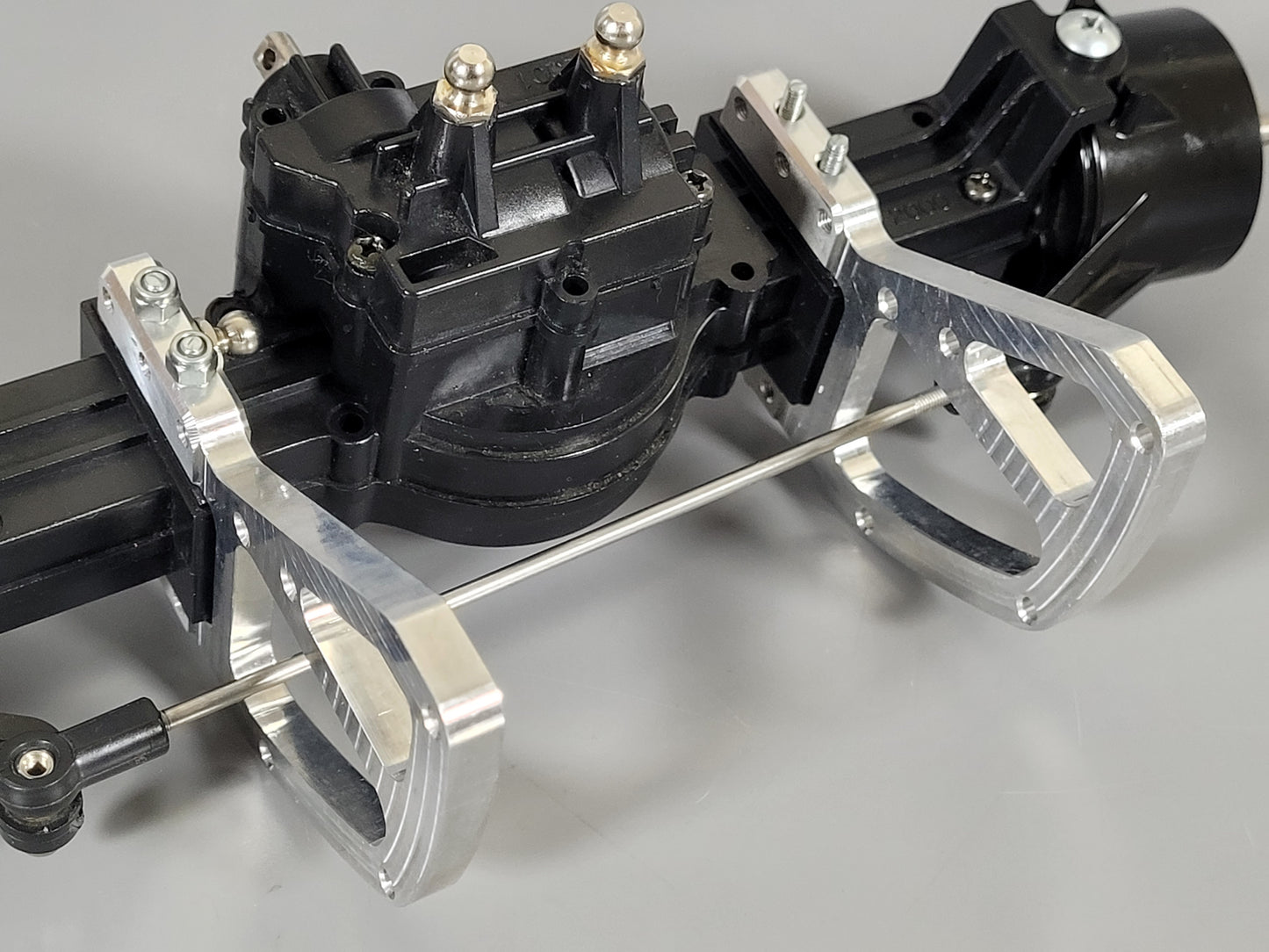 Aluminum Side Bracket Bumper Guard Protector Mount Mounting Plate Tamiya 1/10 RC TXT-1 TXT1
