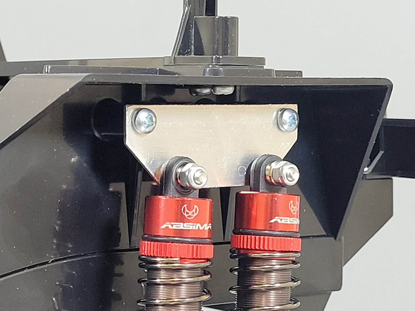 Aluminum Suspension Shock Lift Mount Plate Bracket 4 Pcs for Tamiya R/C 1/10 Bullhead Super Clodbuster