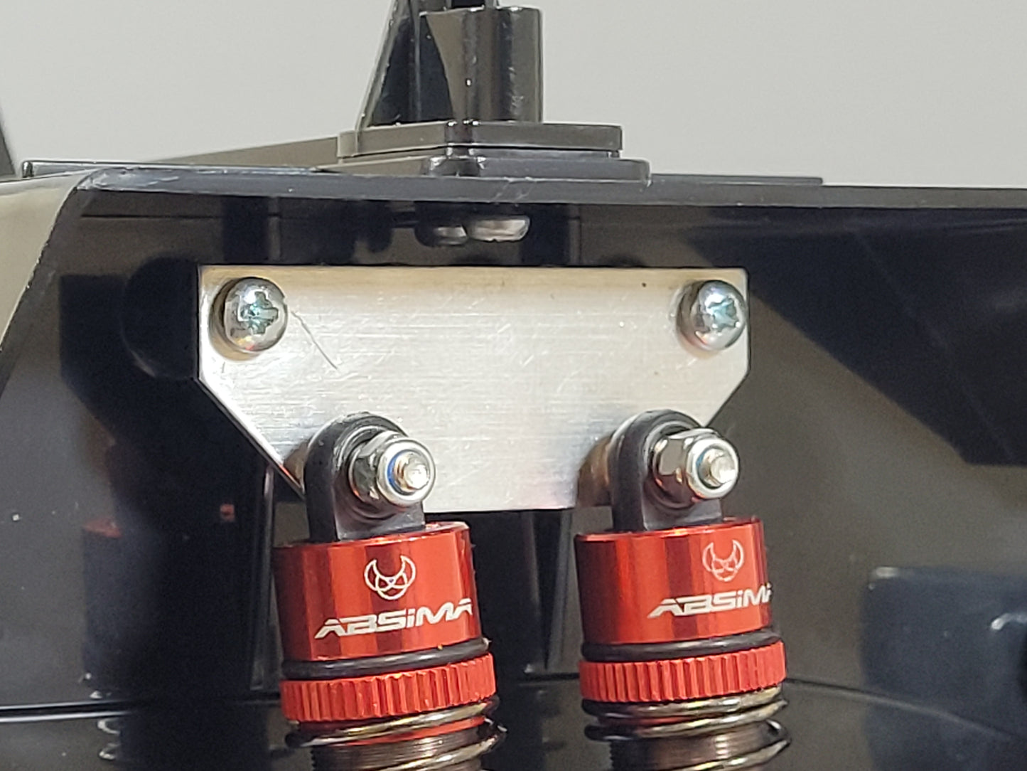 Aluminum Suspension Shock Lift Mount Plate Bracket 4 Pcs for Tamiya R/C 1/10 Bullhead Super Clodbuster