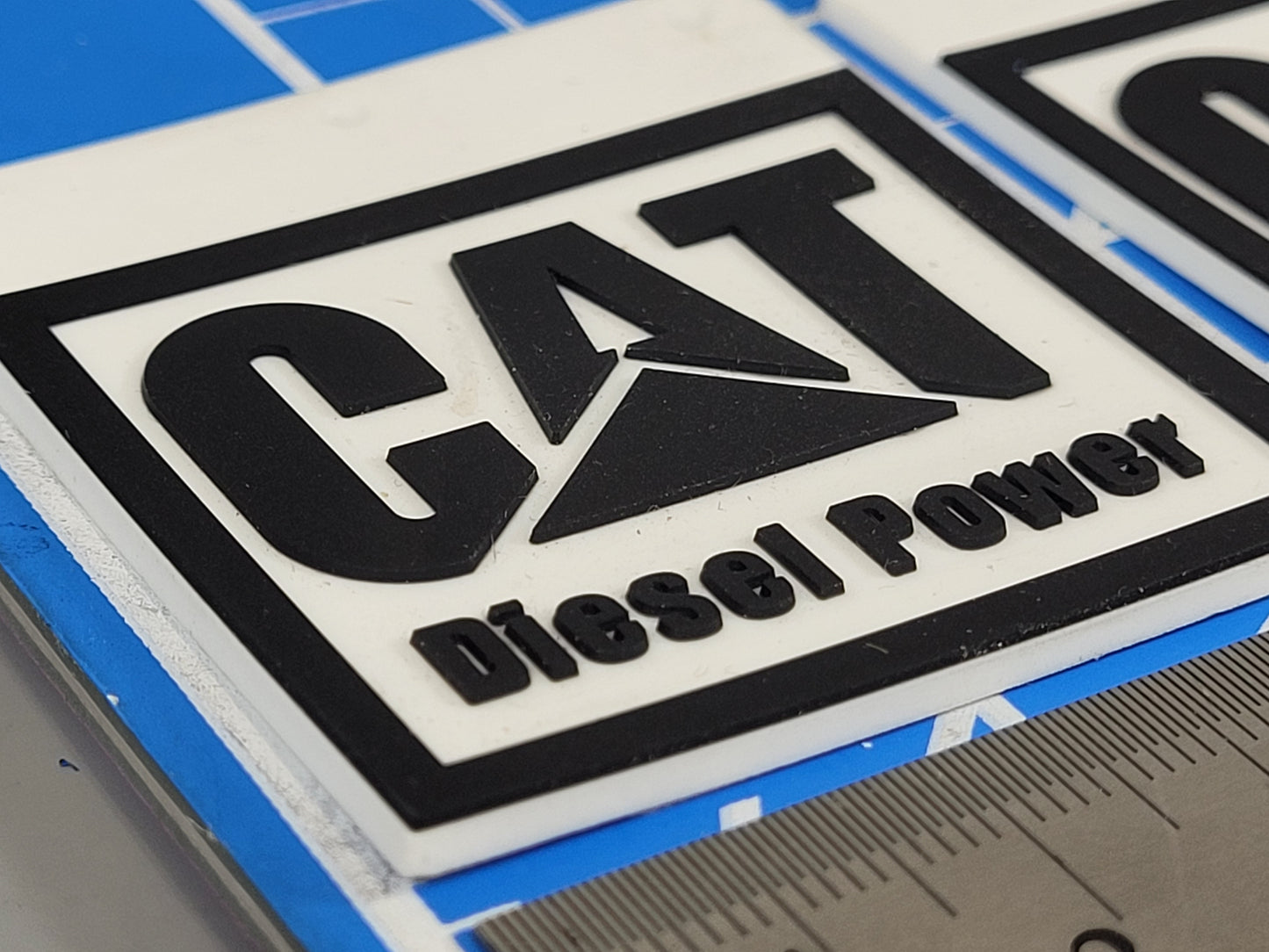 Pair Toy Mud Flap Guard Mount Mounting Plate "Diesel Power" Logo Print for Tamiya R/C 1/14 King Hauler Grand Hauler Knight Hauler Globeliner Cascadia Aeromax