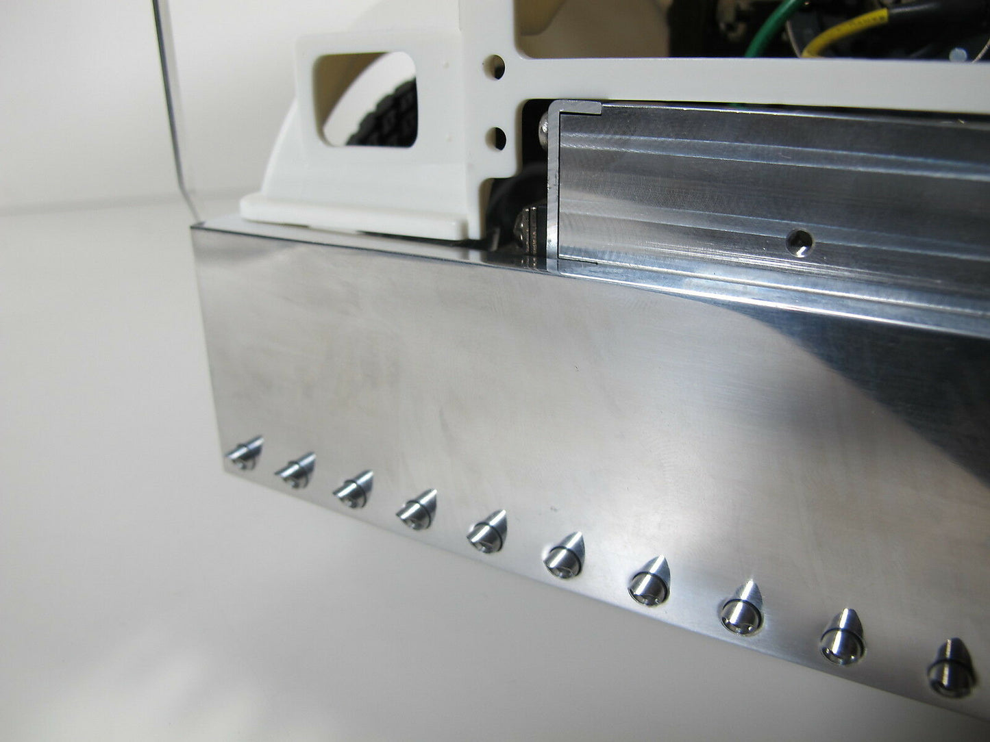Aluminum Front Bumper with Side Antenna + Cross Member for 1/14 R/C Tamiya 1/14 King Hauler Grand Hauler Knight Hauler Globeliner