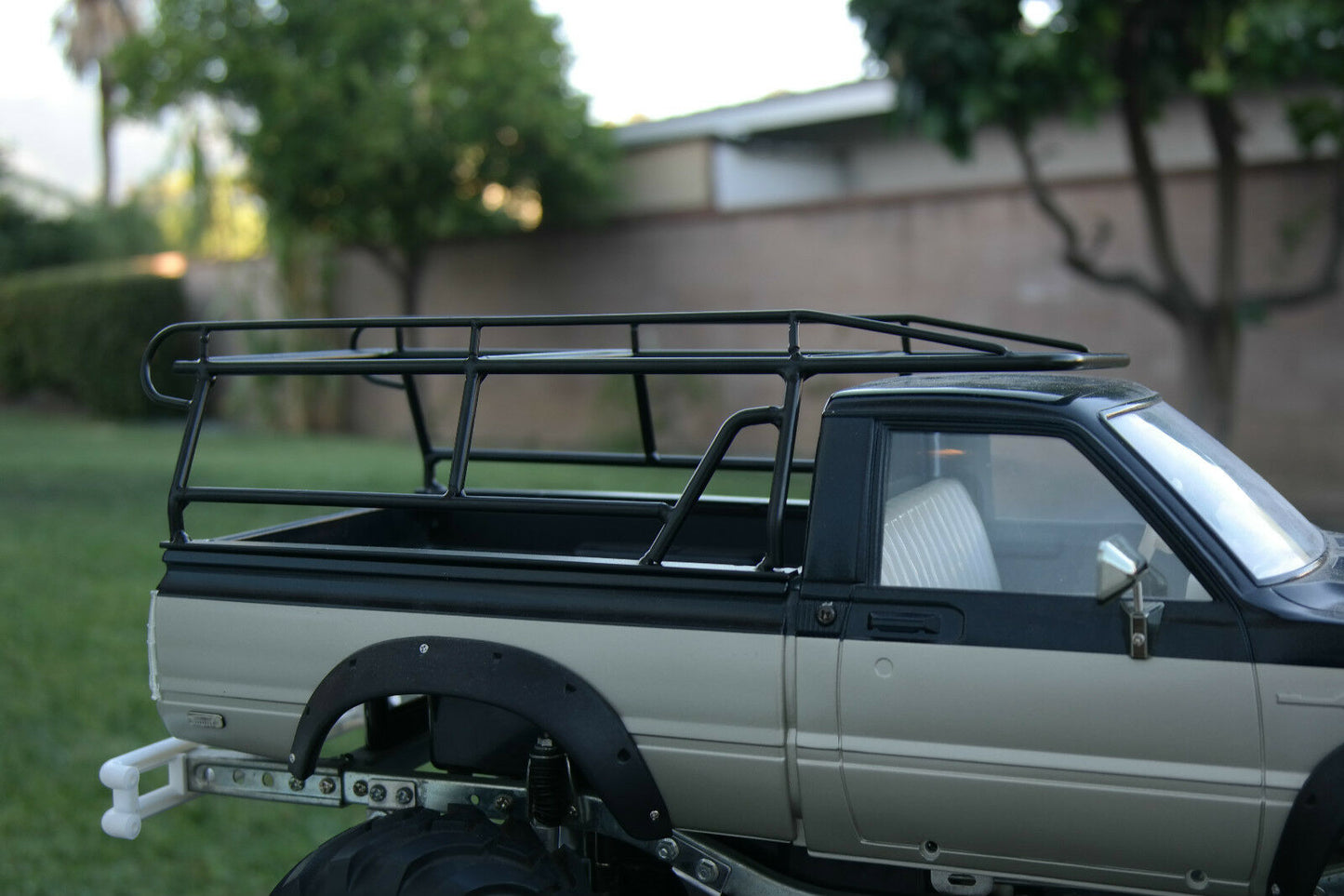 Toy Metal Rear Bed Trunk Storage Tool Rack Mount for Tamiya Toy R/C 1/10 Scale Toyota Hilux Bruiser Trail Finder Rc4WD Truck