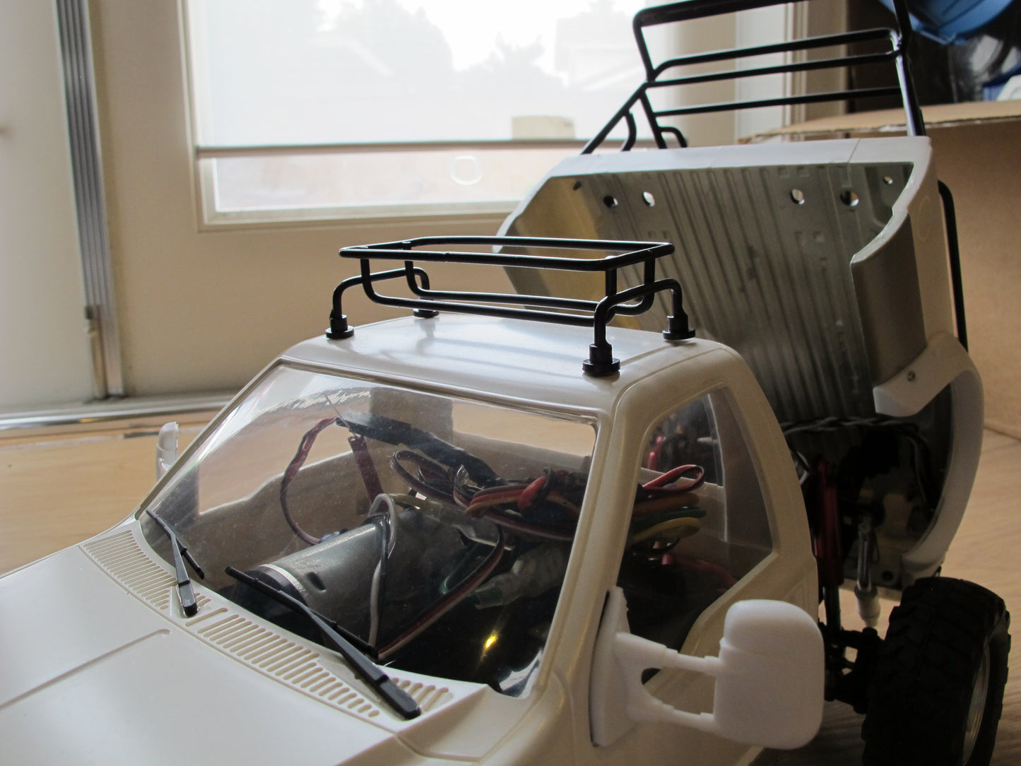 "Toy" Metal Roof Rack Tamiya Traxxas Kyosho R/C Toy 1/10 Clodbuster Hilux F350 Bruiser Bronco Pajero Jeep Truck