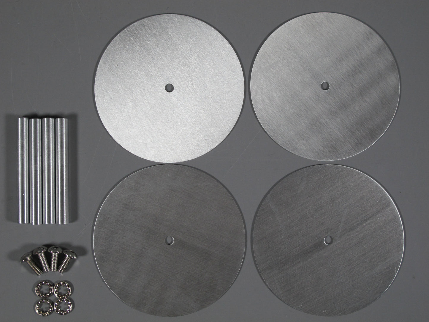 4pcs Aluminum Wheel Rim Disc Outer Cover Plate for Tamiya 1/10 RC Super Clodbuster Bullhead Juggernaut