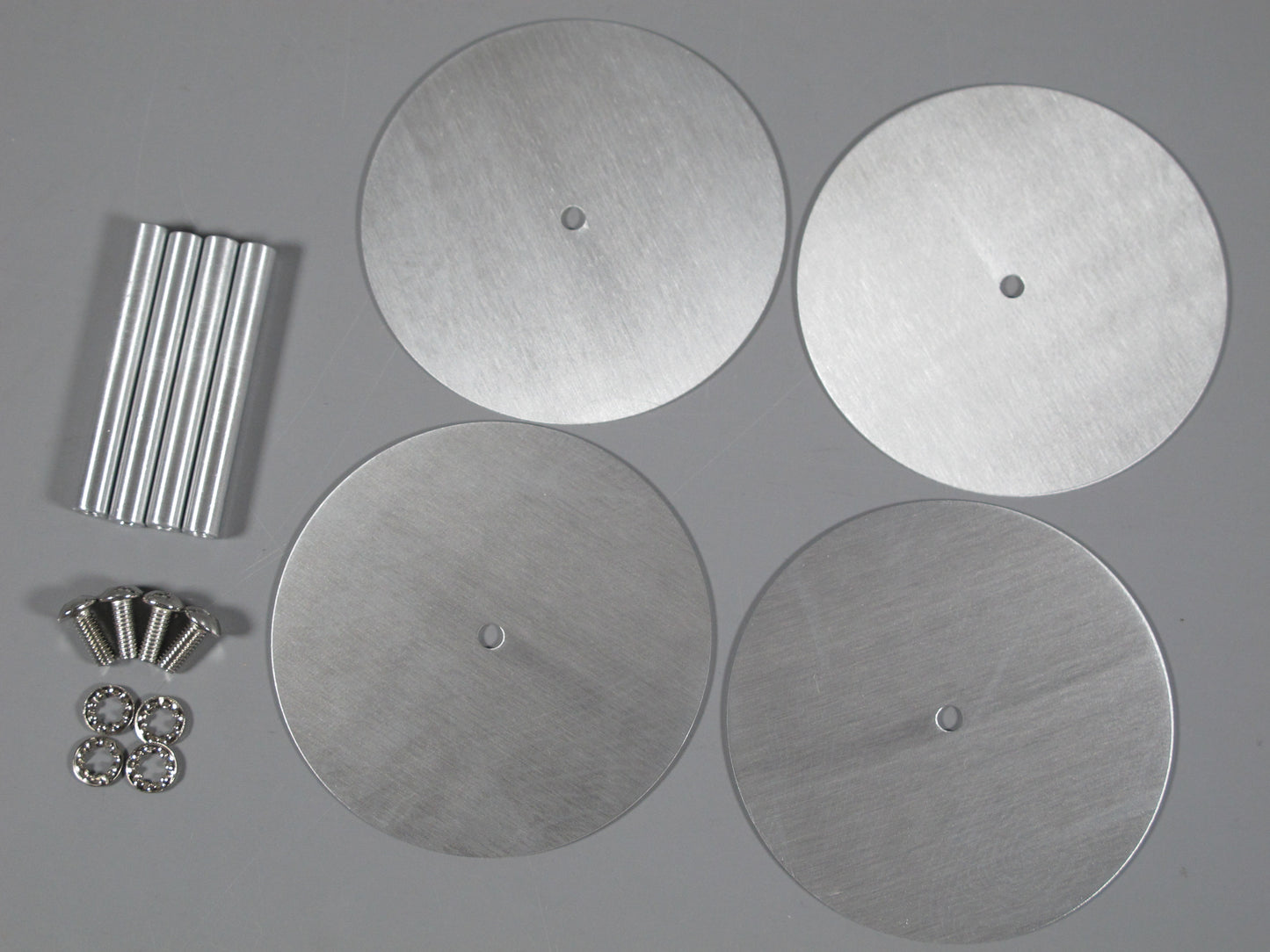 4pcs Aluminum Wheel Rim Disc Outer Cover Plate for Tamiya 1/10 RC Super Clodbuster Bullhead Juggernaut