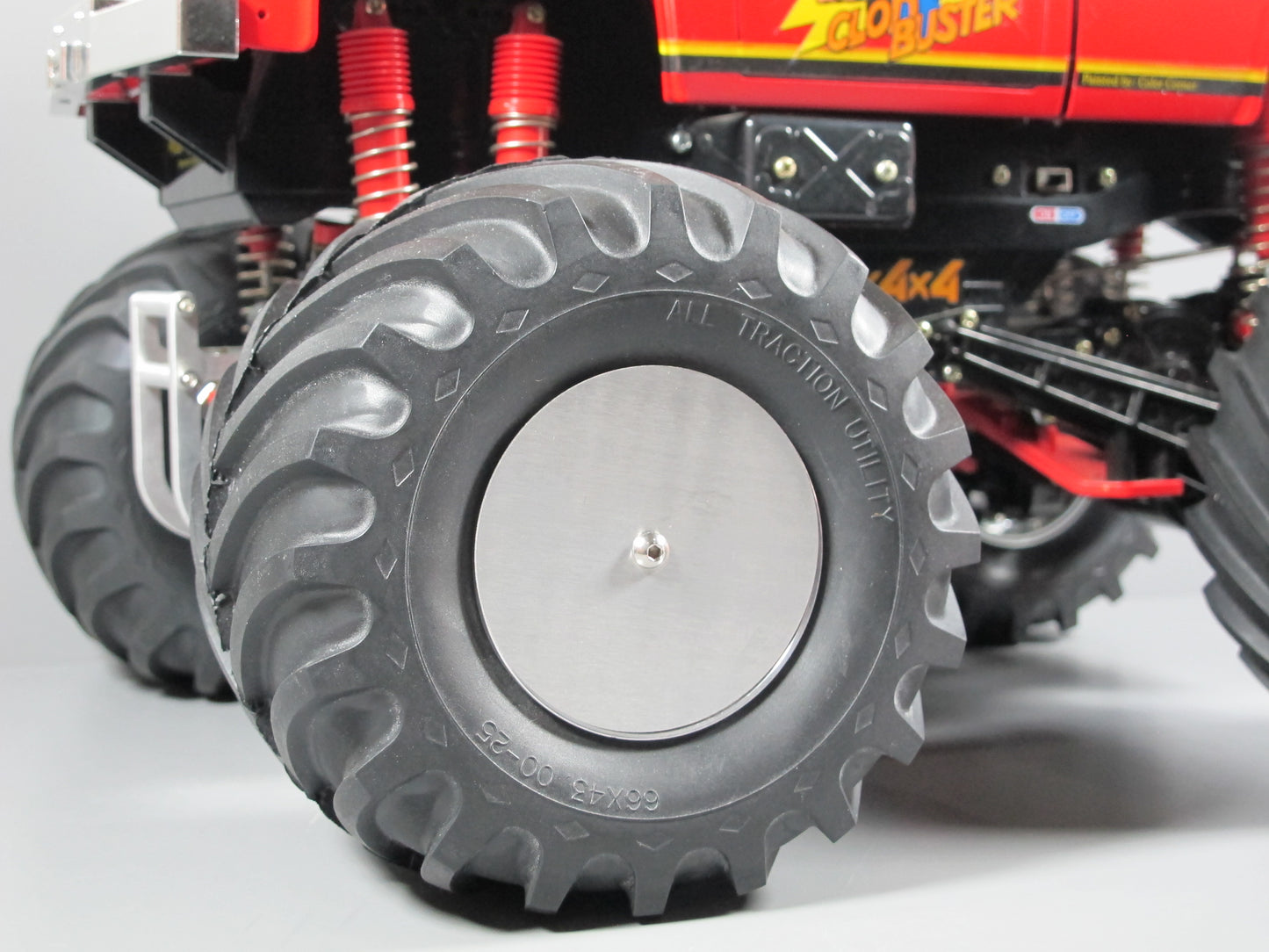 4pcs Aluminum Wheel Rim Disc Outer Cover Plate for Tamiya 1/10 RC Super Clodbuster Bullhead Juggernaut