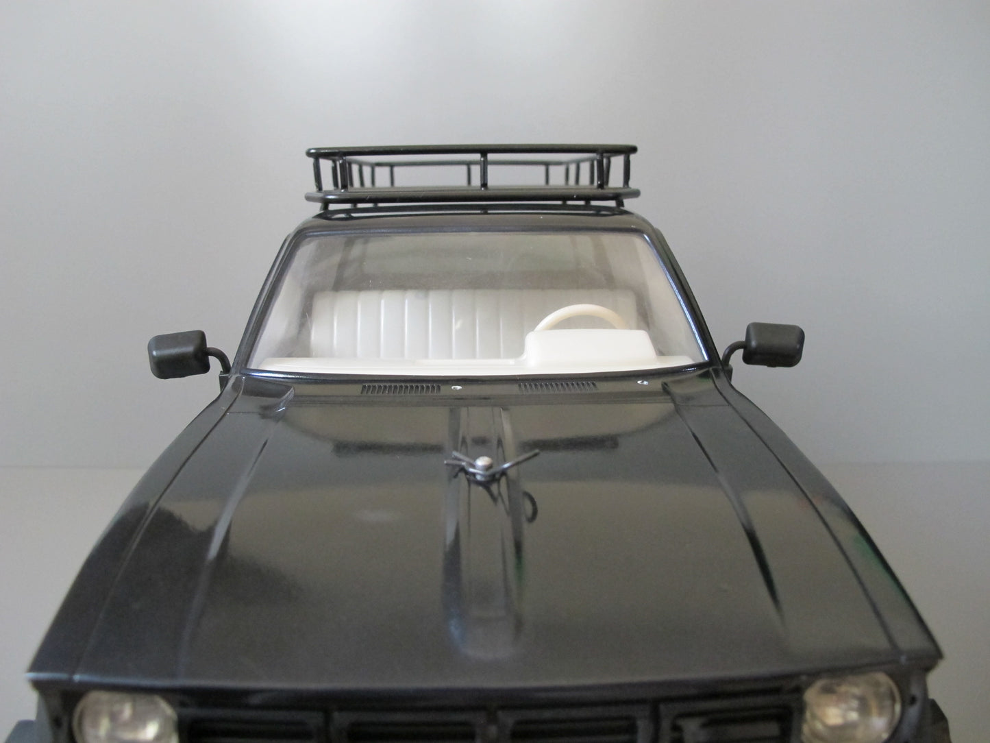 Pair Black Rubber L/R Side Window Mirror for Tamiya R/C Toy 1/10 Toyota Pick Up Bruiser Hilux Mountaineer RC4WD