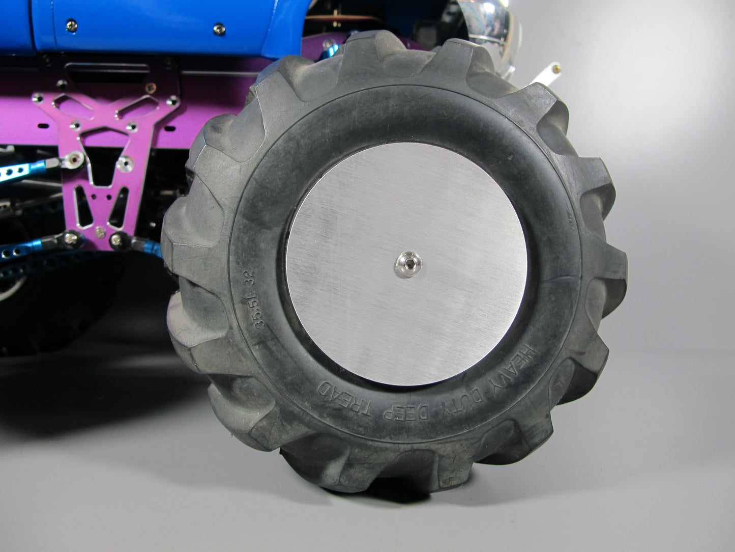 4pcs Aluminum Wheel Rim Disc Outer Cover Plate for Tamiya 1/10 RC Super Clodbuster Bullhead Juggernaut