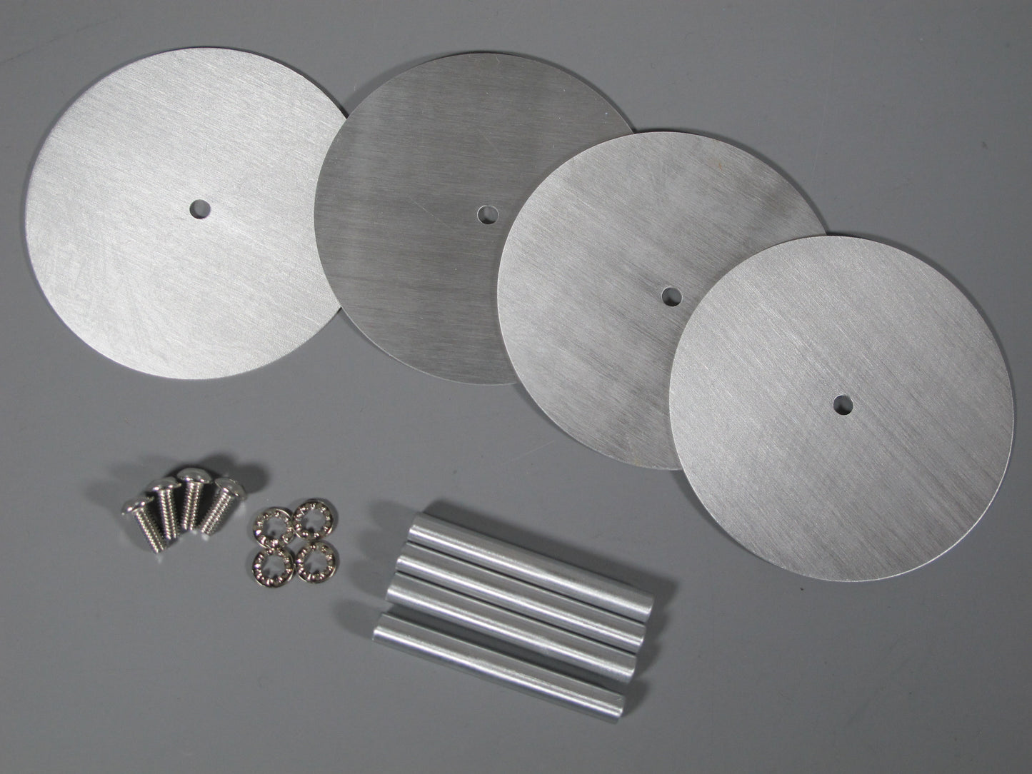 4pcs Aluminum Wheel Rim Disc Outer Cover Plate for Tamiya 1/10 RC Super Clodbuster Bullhead Juggernaut