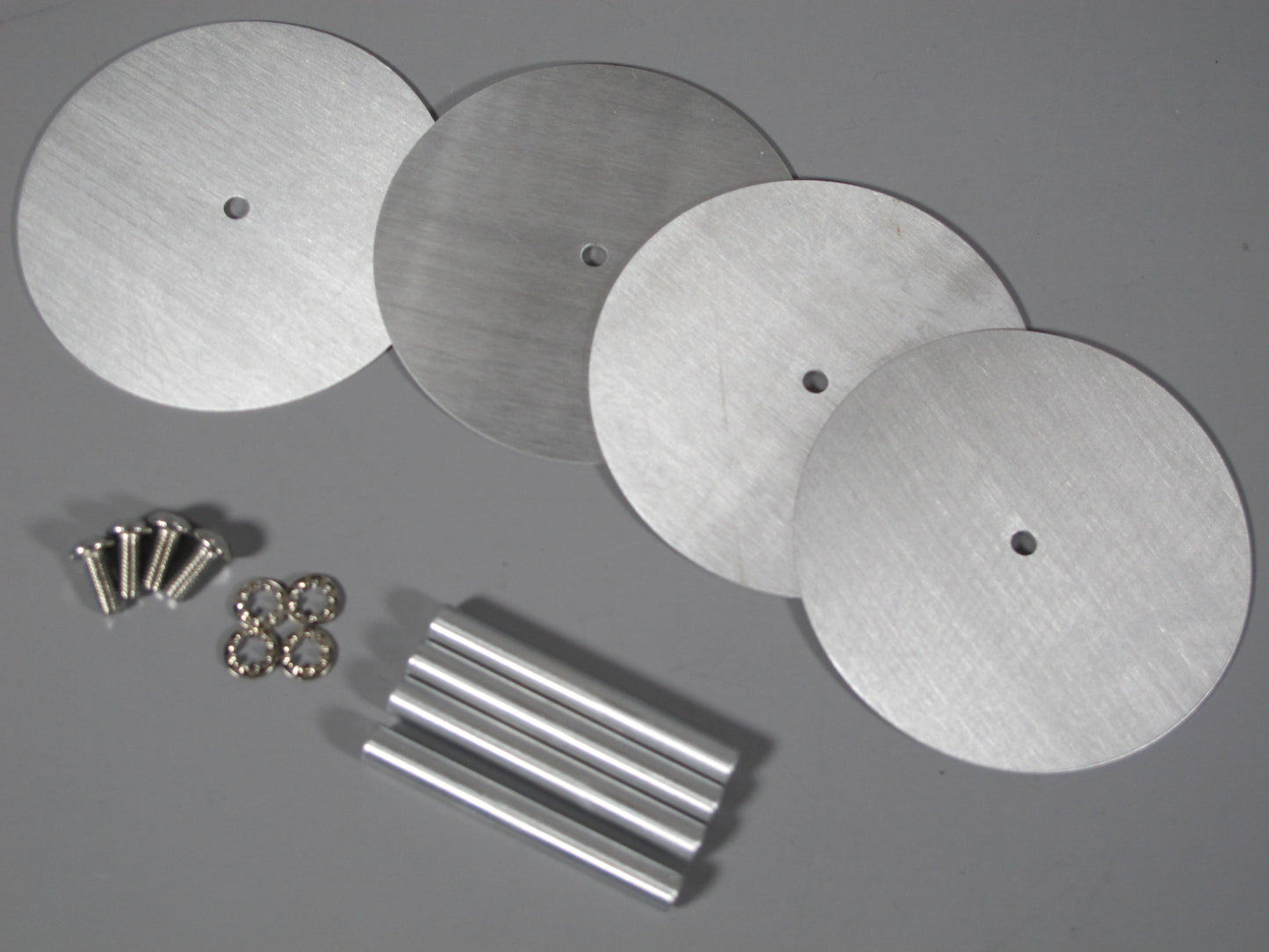 4pcs Aluminum Wheel Rim Disc Outer Cover Plate for Tamiya 1/10 RC Super Clodbuster Bullhead Juggernaut