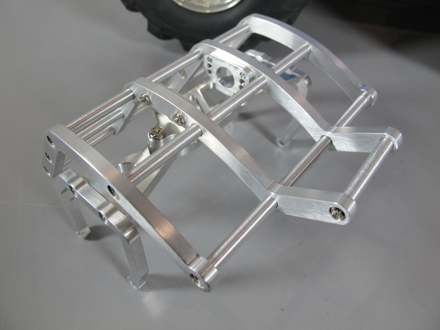 Tamiya 1/10 RC Ford F350 Juggernaut 1 2 Aluminum Axle Mount Bumper Grill Guard