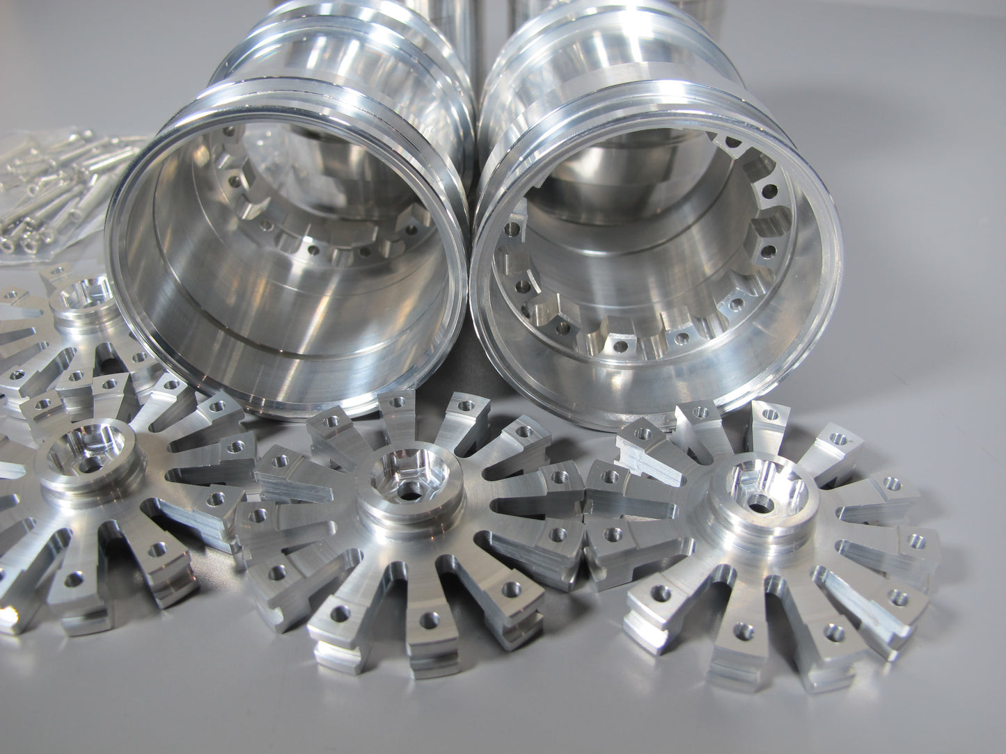 4pcs Aluminum Wheel Rim 12mm Hex Hub for Tamiya 1/10 Super Clodbuster Bullhead TXT Juggernaut