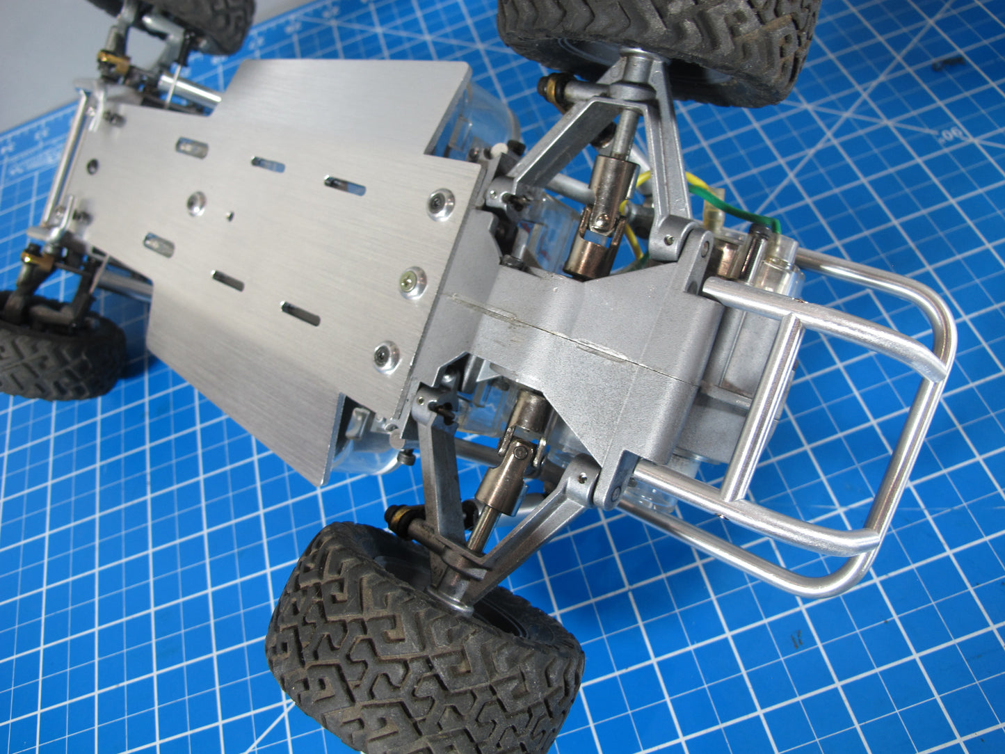 Front + Back Bumper Guard & Bottom Chassis Plate Tamiya 1/10 Sand Scorcher Champ Buggy