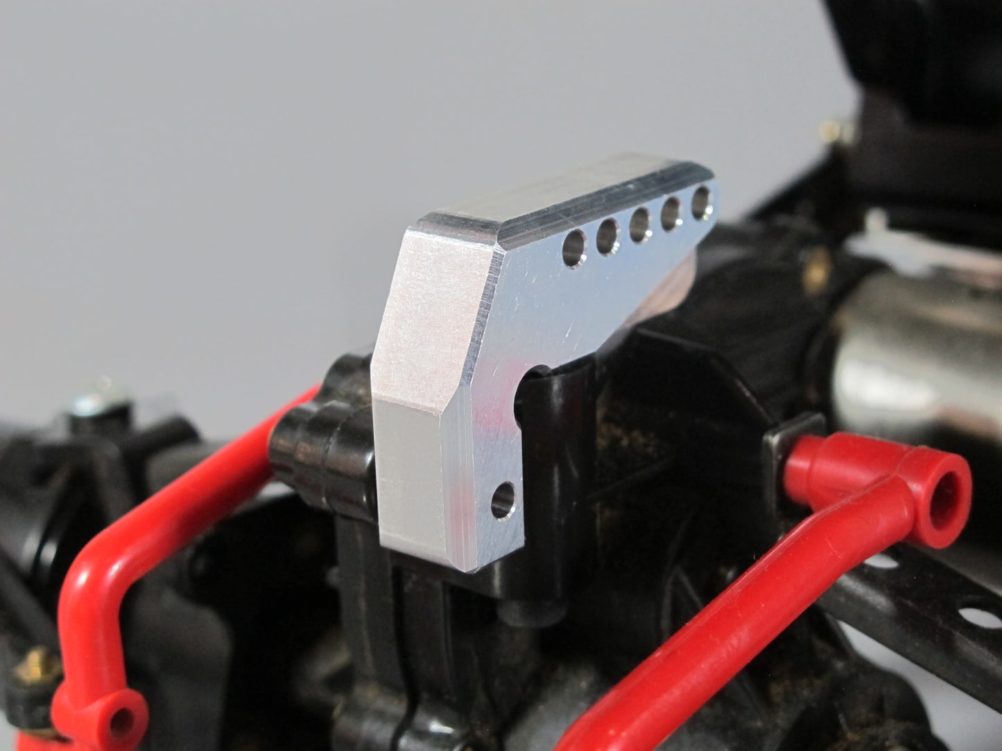 Aluminium Frame Chassis + Axle Suspension Linkage Lock Mount Conversion for Tamiya 1/10 R/C Clodbuster Bullhead Crawler