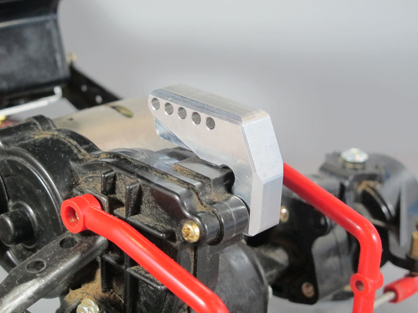 Aluminium Frame Chassis + Axle Suspension Linkage Lock Mount Conversion for Tamiya 1/10 R/C Clodbuster Bullhead Crawler